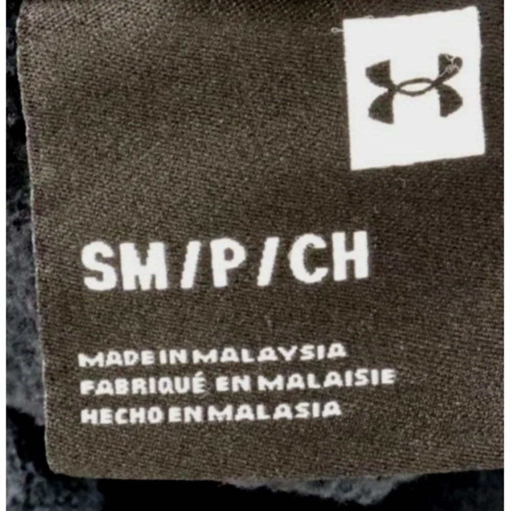 Under Armour Activewear Shorts Mens Size S Black Cotton Blend Pockets Drawstring